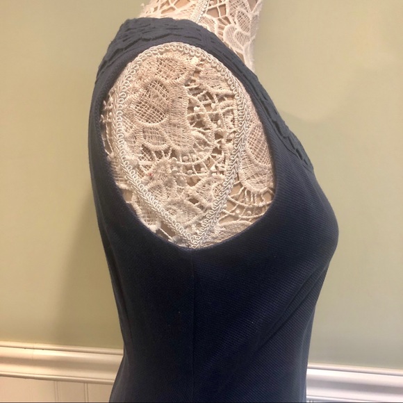 Vineyard Vines Navy Cotton Sleeveless Shift Dress - Picture 5 of 8